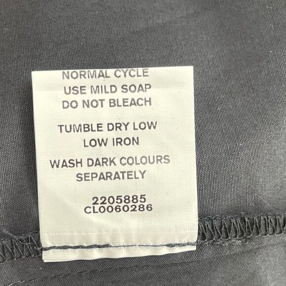 eShakti Navy Blue Lagenlook Poplin Release Dress with Pockets - Picture 5 of 9